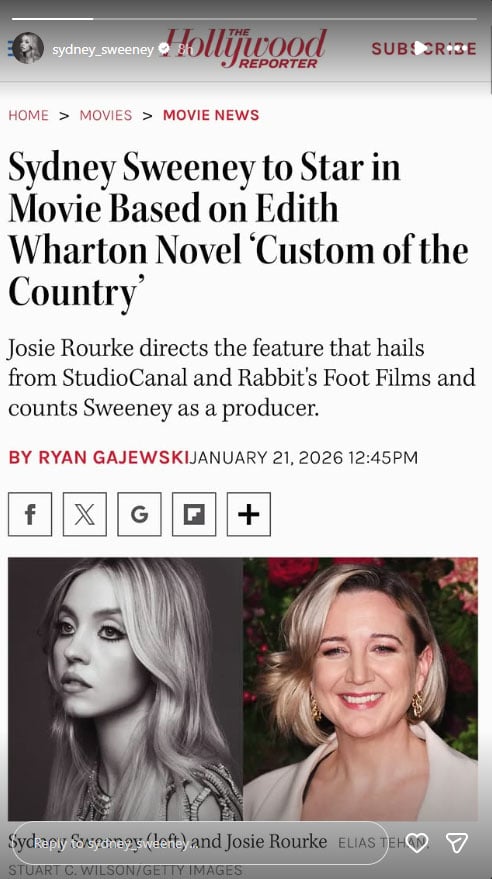 Sydney Sweeney makes exciting announcement amid Scooter Braun romance