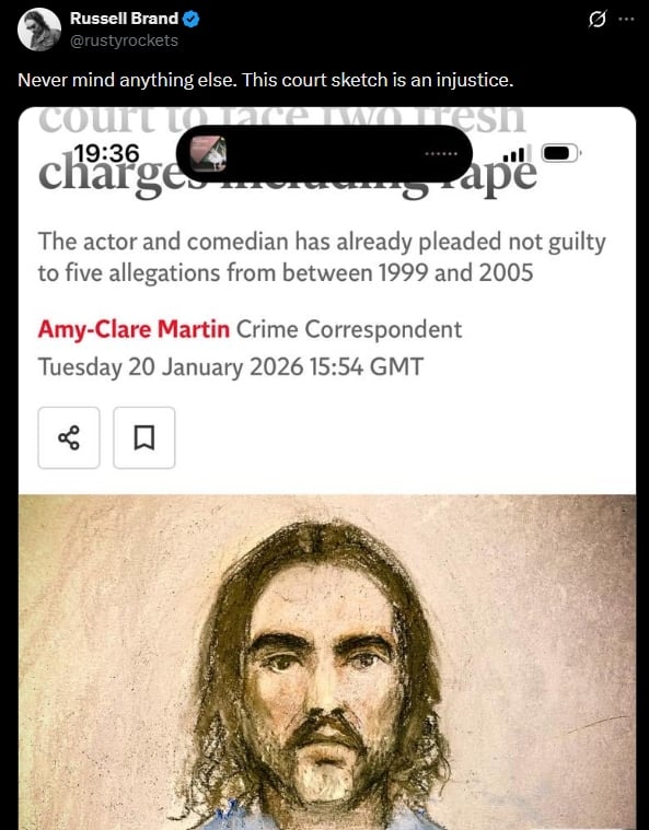 Picture Credit: Russell Brand/ X