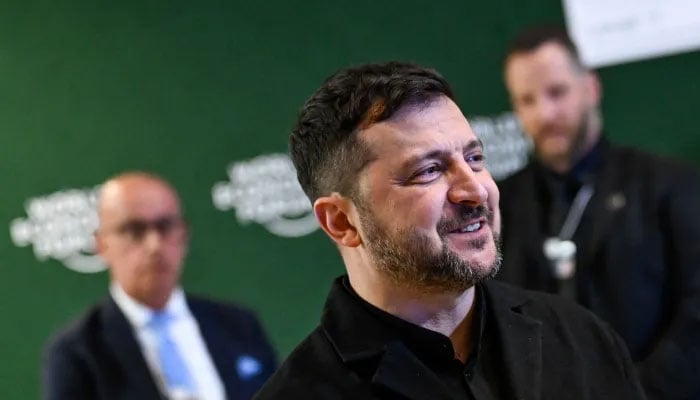 یوکرین کے صدر زیلنسکی—تصویر بشکریہ غیر ملکی میڈیا