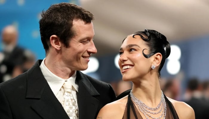 Dua Lipa and Callum Turner