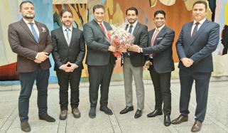 پاکستانی کمیونٹی کی اہم شخصیات کا نارویجن پارلیمنٹ کا دورہ