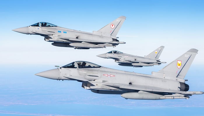 ایران امریکا کشیدگی، برطانیہ کے  4 لڑاکا طیارے قطر میں تعینات