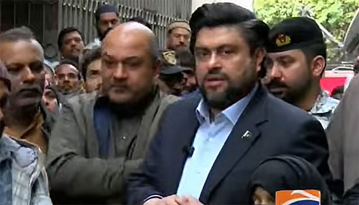 گورنر سندھ کامران ٹیسوری—’جیو نیوز‘ گریب