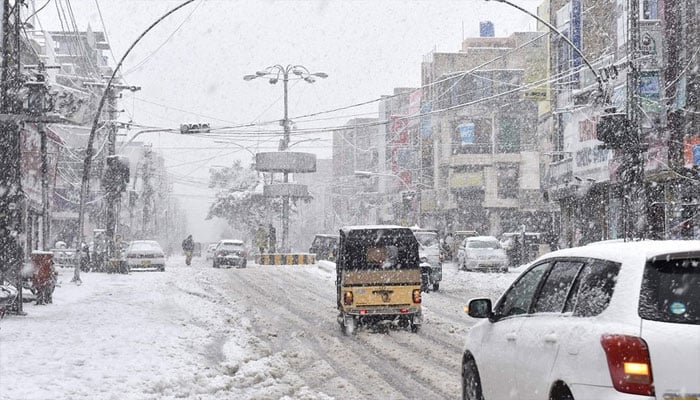 وادی کوئٹہ اور گردونواح میں ہلکی برف باری