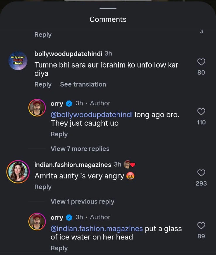 Orry’s eye-brow raising remarks about Sara Ali Khan sparks feud rumours