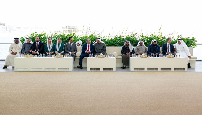 صدر زرداری کی امارات کے وزیرِ رواداری اور بقائے باہمی شیخ نہیان بن مبارک النہیان سے ملاقات