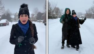 ریما خان کو برفباری میں گانا گاتے ویڈیو بنانا مہنگا پڑ گیا