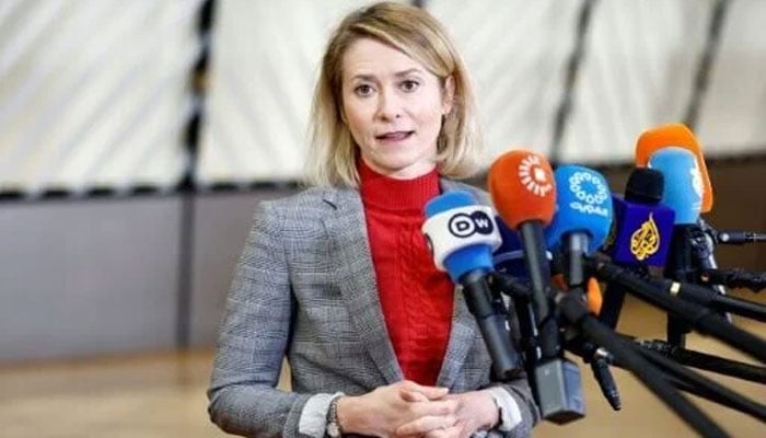 یورپی یونین کی خارجہ پالیسی چیف کاجا کلاس(تصویر سوشل میڈیا)۔