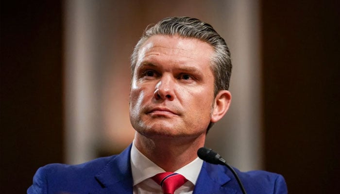 امریکی وزیر دفاع پیٹ ہیگسیتھ۔فائل فوٹو: اے ایف پی