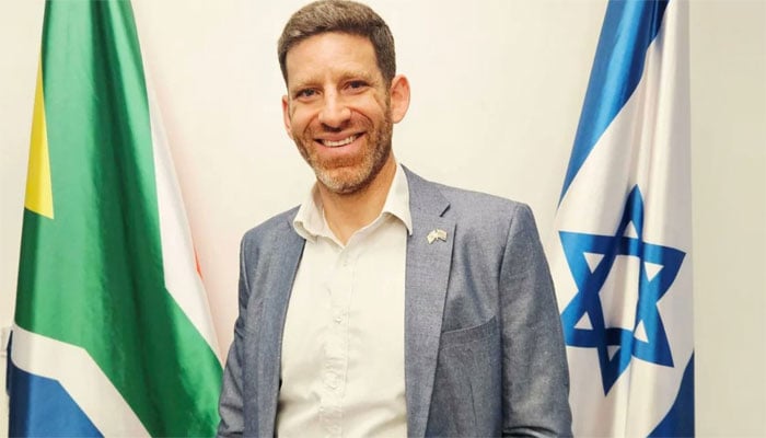جنوبی افریقی صدر کے خلاف مہم چلانے والا اسرائیلی ناظم الامور ایریل سیڈمین کو ملک چھوڑنے کا حکم(تصویر سوشل میڈیا)۔