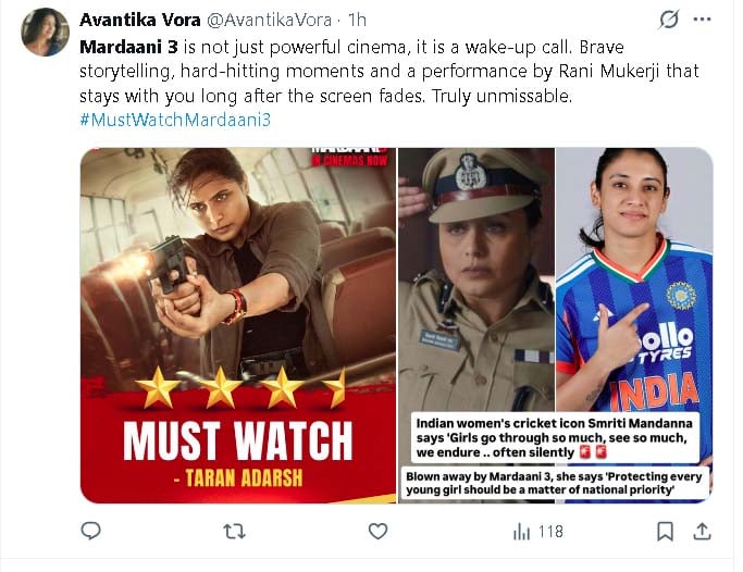 Mardaani 3’ reviews: Film takes solid start at box office