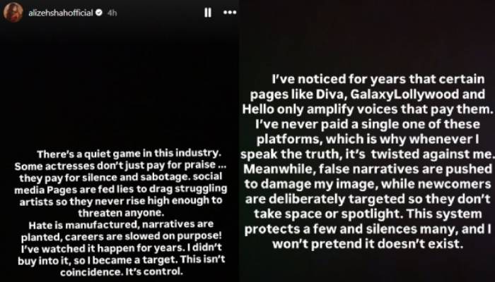 Alizeh Shah blasts Pakistan showbiz over paid promotions