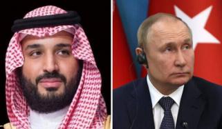 روسی صدر کا سعودی ولی عہد سے ٹیلیفونک رابطہ