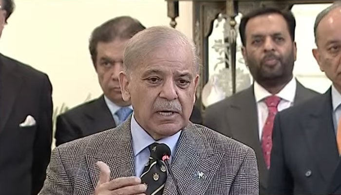 وزیرِ اعظم شہباز شریف---جیو نیوز گریب