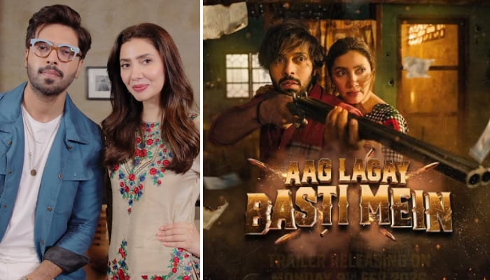 Mahira Khan, Fahad Mustafa share trailer release date for ‘Aag Lagay Basti Mein’