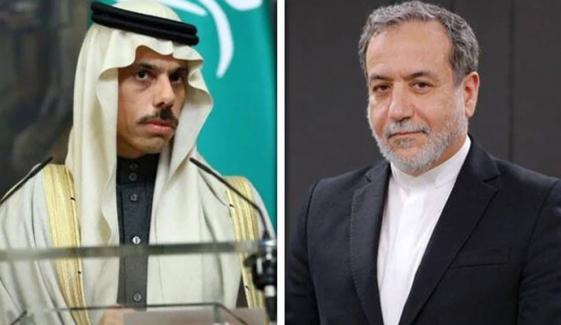سعودی وزیر خارجہ شہزادہ فیصل کی ایرانی ہم منصب سے ٹیلیفونک گفتگو