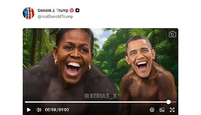 AI video of Obamas shared by Trump sparks widespread outrage
