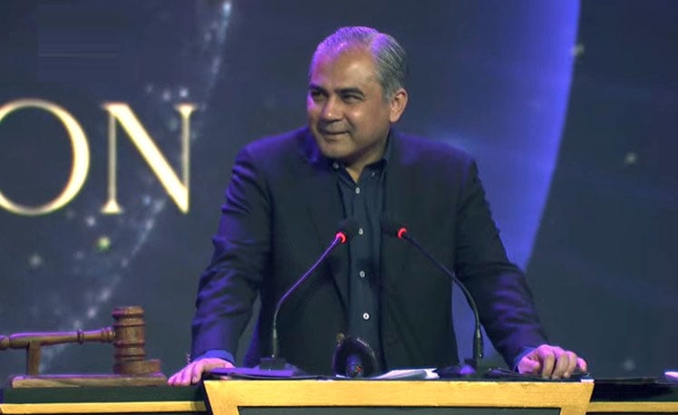 بنگلا دیش کے حوالے سے معاملہ چل رہا ہے، ابھی کچھ کہنا قبل ازوقت ہوگا، محسن نقوی - فوٹو: اسکرین گریب/پی سی بی