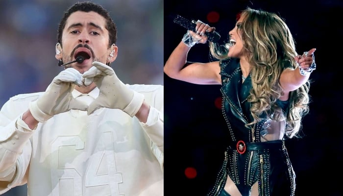 Bad Bunny gets superstar treatment by Jennifer Lopez for his Super Bowl gig