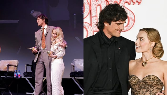 Jacob Elordi gets cozy with Sydney Sweeney after flirting with Margot Robbie