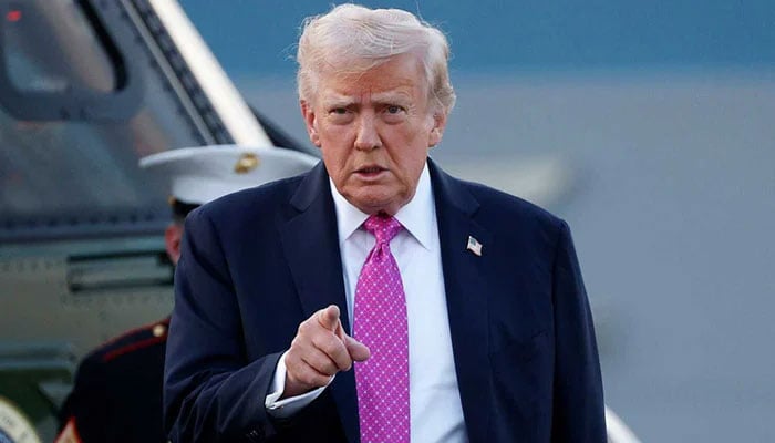 امریکی صدر ڈونلڈ ٹرمپ—فائل فوٹو