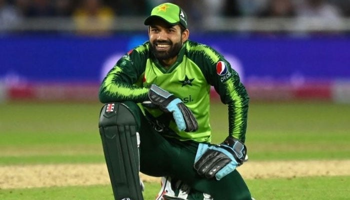 پاکستانی کرکٹر محمد رضوان---فائل فوٹو