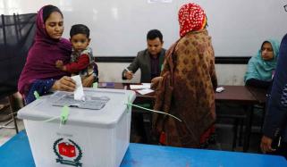بنگلادیش: عام انتخابات کیلئے ووٹنگ کا وقت ختم ہونے میں کچھ وقت رہ گیا
