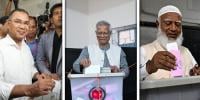 بنگلادیش انتخابات: محمد یونس، شفیق الرحمان اور طارق رحمان نے ووٹ ڈال دیا