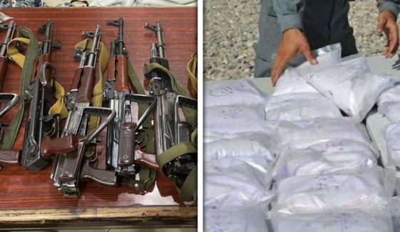 بلوچستان: جرائم پیشہ عناصر کیخلاف کارروائی، اسلحہ و منشیات برآمد