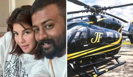 سکیش کا ہیلی کاپٹر تحفے کا دعویٰ، جیکولین نے پہلی پوسٹ شیئر کردی