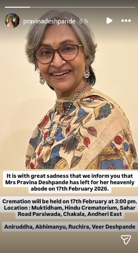 picture credit: Pravina Deshpande/ Instagram