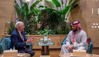 ولی عہد محمد بن سلمان سے امریکی سینیٹر لنزے گراہم کی ملاقات