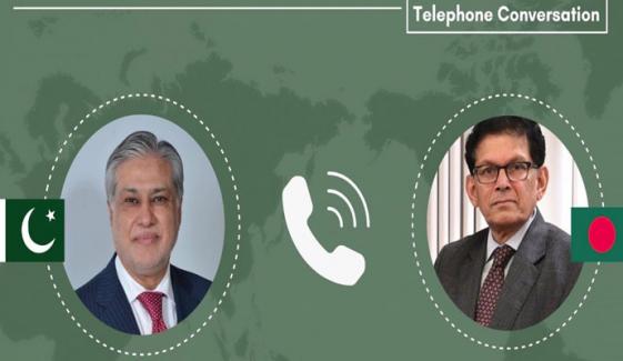 پاکستان اور بنگلادیش کے وزرائے خارجہ کی ٹیلیفونک گفتگو، شراکت داری کے فروغ کا عزم