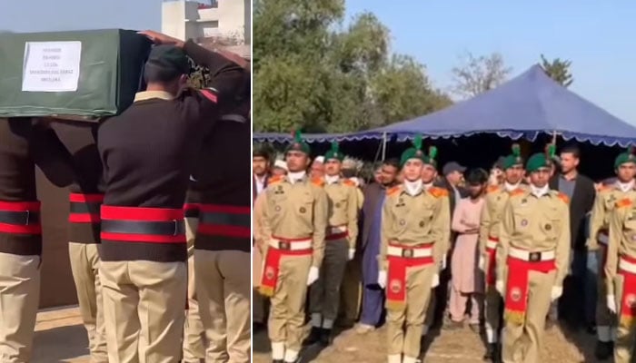 شہید لیفٹیننٹ کرنل شہزادہ گل فراز فوجی اعزاز کیساتھ سپرد خاک