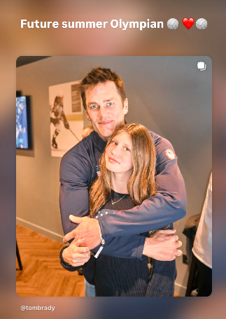 Tom Brady drops big hint about his daughters future