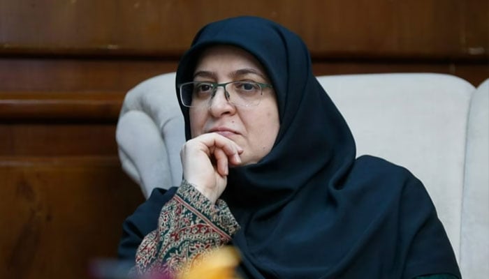 ترجمان ایرانی حکومت فاطمہ مہاجرانی——تصویر بشکریہ غیر ملکی میڈیا