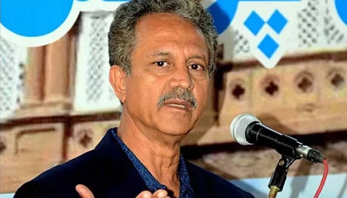 سابق میئر کراچی وسیم اختر۔فوٹو: فائل