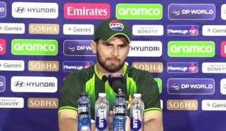 ابھی ٹورنامنٹ میں ہیں، دیکھ رہے ہیں کہ نیوزی لینڈ ٹیم اپنے میچز ہارے: شاہین آفریدی