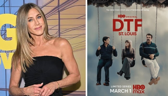Jennifer Aniston sends upbeat note to Jason Bateman before DTF St Louis release