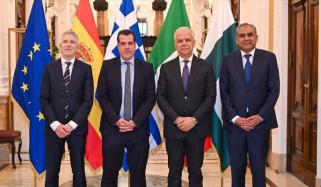 غیر قانونی ہجرت، محسن نقوی کی 4 ملکی کانفرنس میں ہم  منصبوں کے ساتھ ملاقات