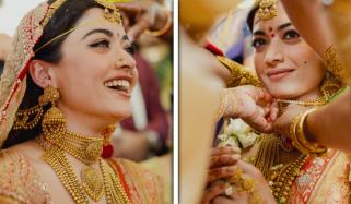 رشمیکا مندانا شادی پر جذباتی ہوگئیں، تصاویر وائرل