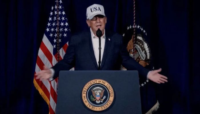 امریکی صدر ڈونلڈ ٹرمپ---فائل فوٹو