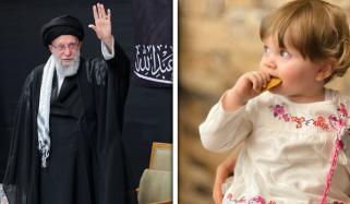 آیت اللّٰہ خامنہ ای کے ساتھ شہید ہونے والی ان کی نواسی کی تصویر جاری