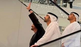 اماراتی صدر و ولی عہد کو دبئی مال میں دیکھ کر عوام حیران و خوش