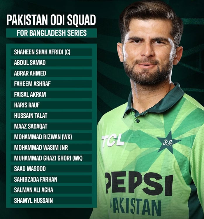بنگلادیش کیخلاف سیریز کے لیے اسکواڈ کا اعلان، کون ان اور کون آؤٹ؟