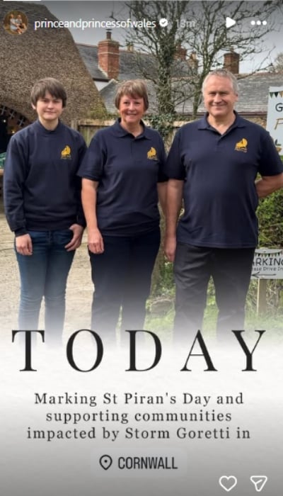 P.C.: Prince and Princess of Wales/Instagram Stories