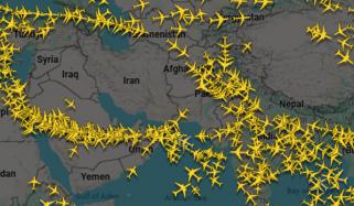 پاکستان کی فضائی حدود سے گزرنے والی پروازوں میں 15 فیصد اضافہ 