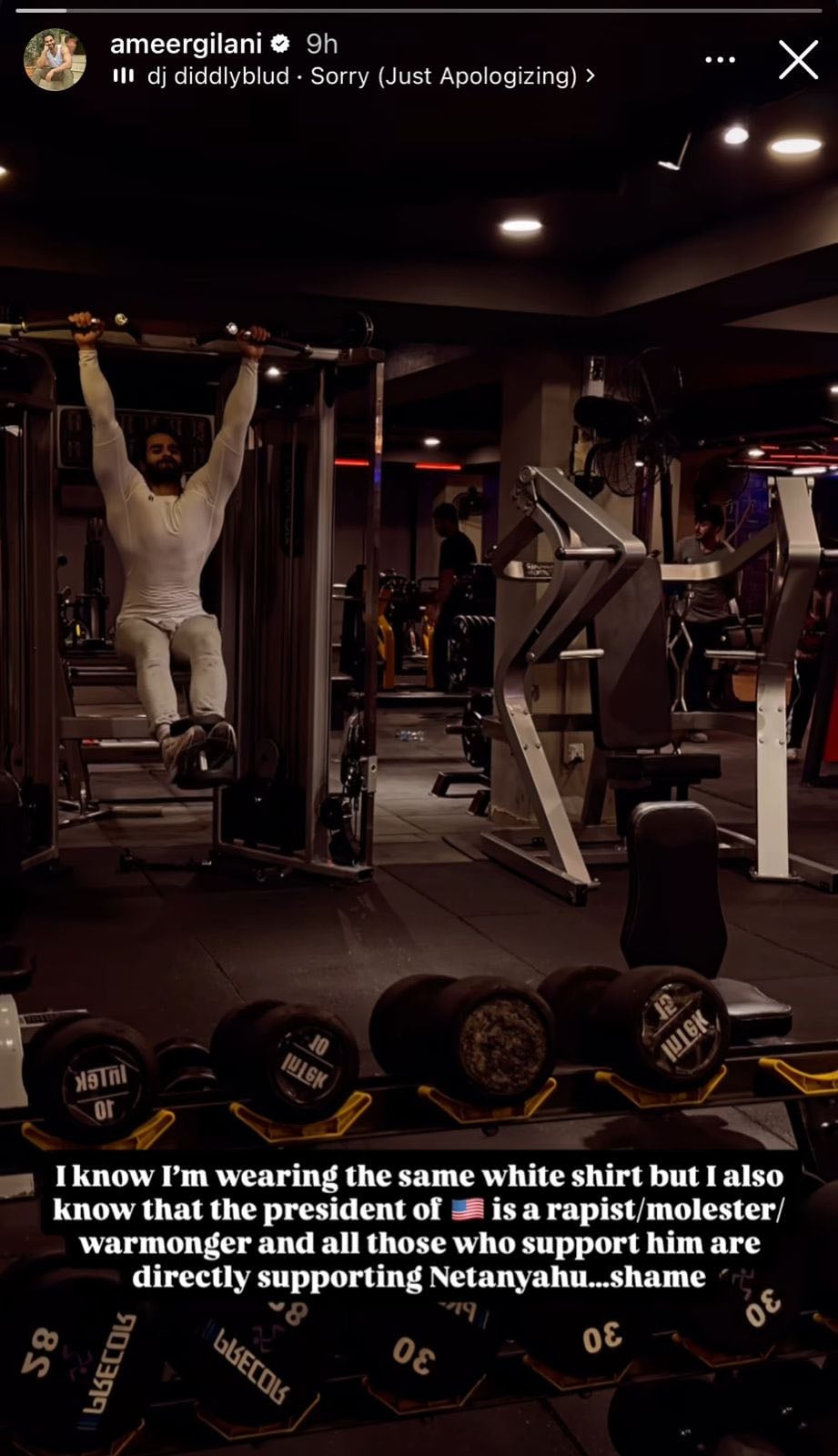 Ameer Gilani sends strong message to US amid Middle East conflict