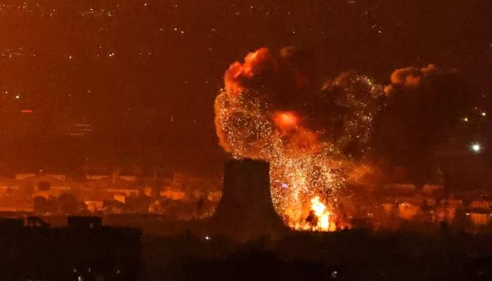 US-Israel strikes target Iran’s oil depots, triggering massive fire