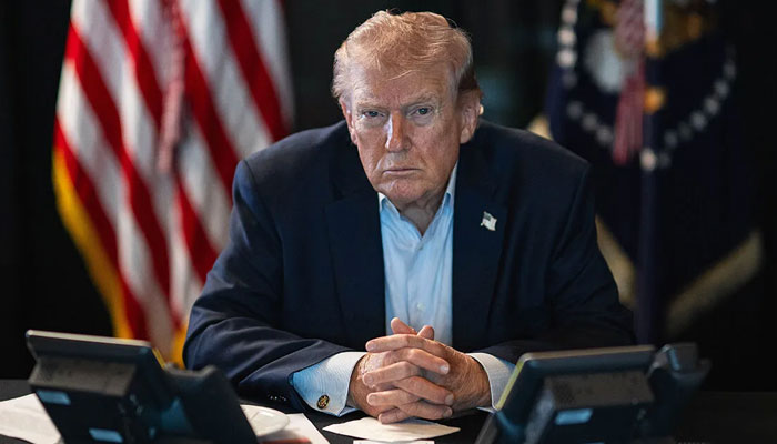 امریکی صدر ڈونلڈ ٹرمپ—فائل فوٹو